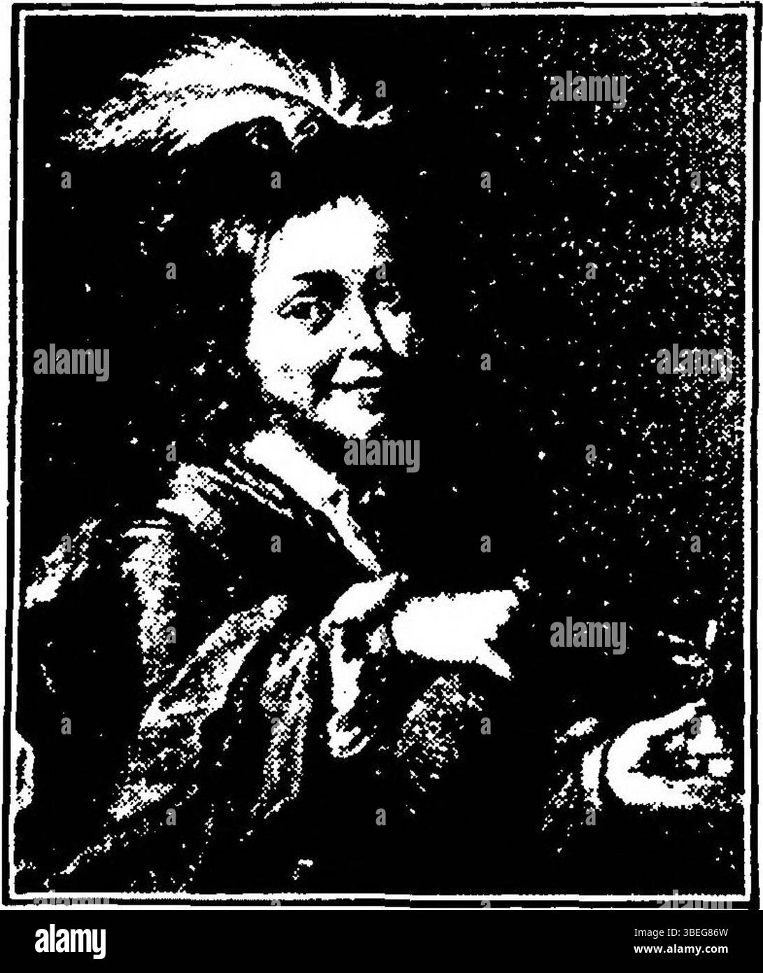 Ce numéro de 1936 de *Het Vaderland* présente une reproduction de *de wijnschenker* de Frans van Mieris l'ancien (1635–1681). L'œuvre, représentant un serveur de vin, date du XVIIe siècle et met en valeur les compétences de Mieris en peinture de genre, connu pour son approche détaillée et réaliste des scènes domestiques. Banque D'Images