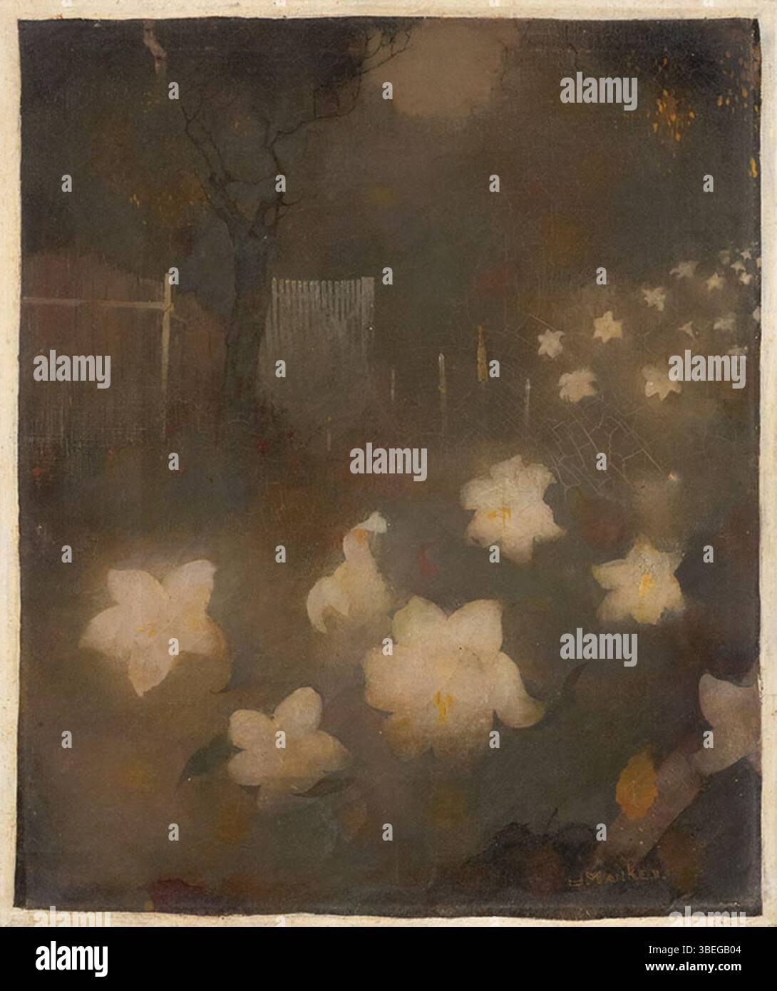 Un second tableau de Jan Mankes (1889-1920), représentant également des lis, créé vers 1910. Mankes a souvent représenté des sujets naturels simples, mais frappants, mettant l'accent sur la quiétude et une atmosphère contemplative grâce à sa technique précise et son utilisation subtile des couleurs. Banque D'Images Un second tableau de Jan Mankes (1889-1920), représentant également des lis, créé vers 1910. Mankes a souvent représenté des sujets naturels simples, mais frappants, mettant l'accent sur la quiétude et une atmosphère contemplative grâce à sa technique précise et son utilisation subtile des couleurs. Banque D'Images