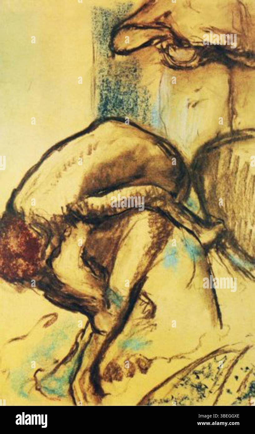 Edgar Degas, Petit Déjeuner Après le bain (le bain) 1895-1898