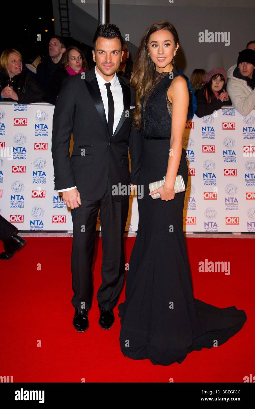 Peter Andre et Emily MacDonagh aux National Television Awards à Londres - 23 janvier 2013 Banque D'Images