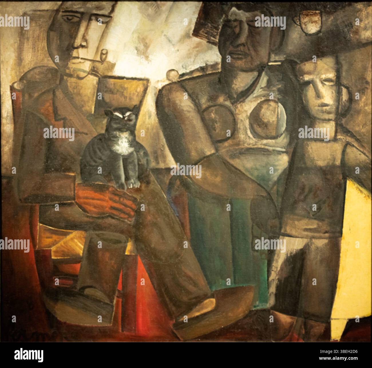 Kunstmuseum aan Zee (Mu.Zee). Oostende. West-Vlaanderen. Belgique. Schilderij, constant Permeke (1886-1952), Boerengezin met Kat, 1928. Peinture. Constant Permeke (1886-1952) Famille paysanne avec Cat. 1928. Constant Permeke (1886-1952) PMRMaeyaert@gmail.com. © Paul M.R. Maeyaert ; pmrmaeyaert@gmail.com. Europe|Belgique ; Europe|Belgique|West-Vlaanderen ; Europe|Belgique|West-Vlaanderen|Ostende ; Patrimoine culturel|techniques|peinture. © Paul M.R. Maeyaert ; pmrmaeyaert@gmail.com. Réf. : PM 147149 B Oostende. NE MODIFIEZ PAS LE NOM DU FICHIER. DE BESTANDSNAAM NIET WIJZIGEN. Banque D'Images