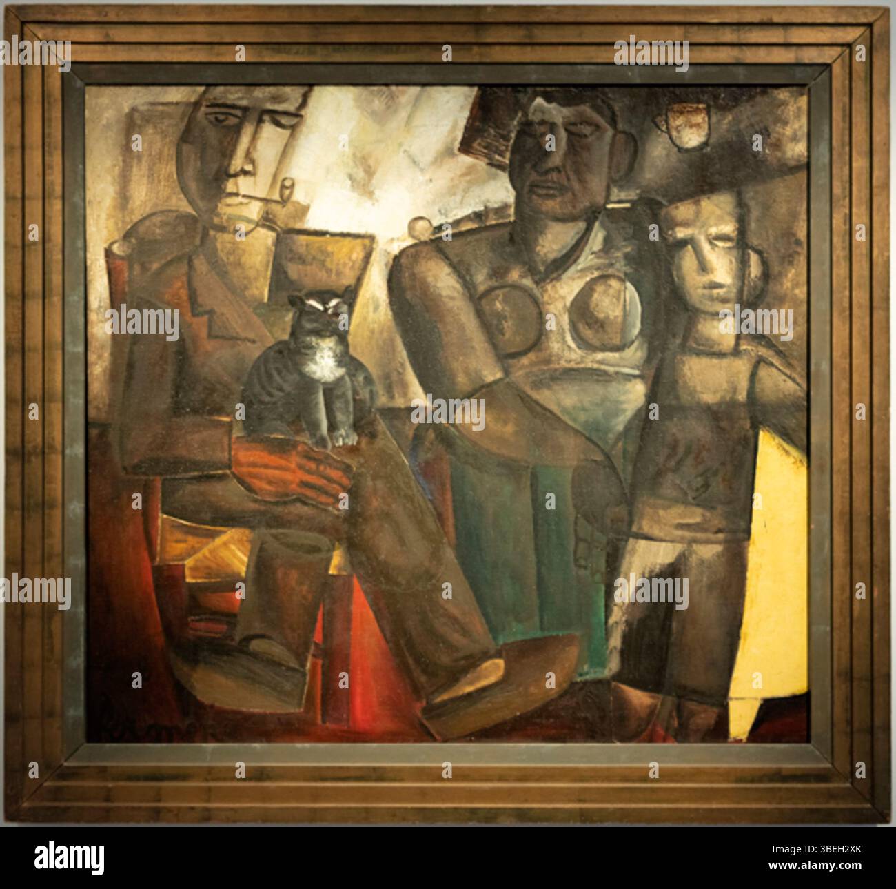 Kunstmuseum aan Zee (Mu.Zee). Oostende. West-Vlaanderen. Belgique. Schilderij, constant Permeke (1886-1952), Boerengezin met Kat, 1928. Peinture. Constant Permeke (1886-1952) Famille paysanne avec Cat. 1928. Constant Permeke (1886-1952) PMRMaeyaert@gmail.com. © Paul M.R. Maeyaert ; pmrmaeyaert@gmail.com. Europe|Belgique ; Europe|Belgique|West-Vlaanderen ; Europe|Belgique|West-Vlaanderen|Ostende ; Patrimoine culturel|techniques|peinture. © Paul M.R. Maeyaert ; pmrmaeyaert@gmail.com. Réf. : PM 147148 B Oostende. NE MODIFIEZ PAS LE NOM DU FICHIER. DE BESTANDSNAAM NIET WIJZIGEN. Banque D'Images