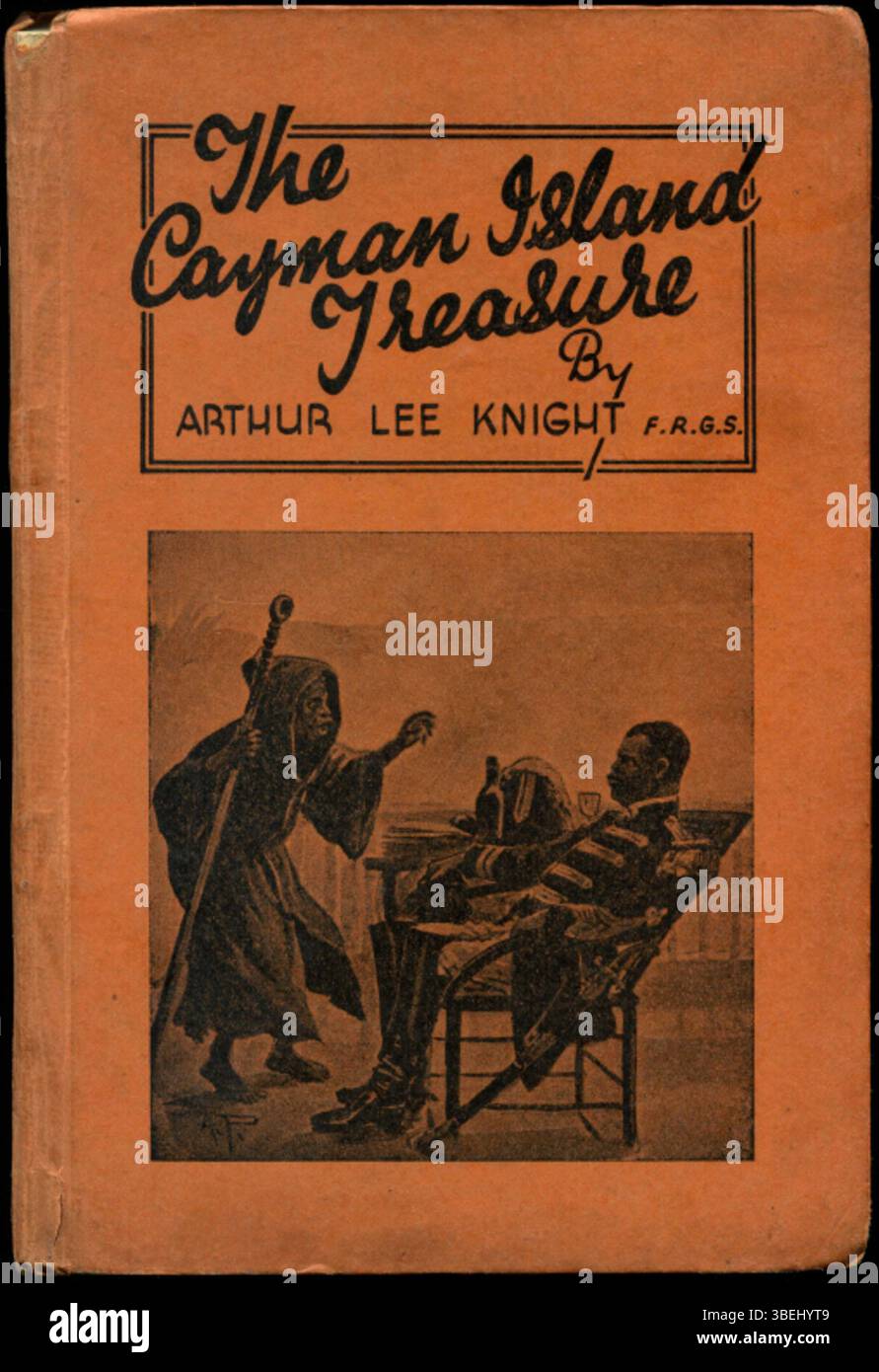 Le roman d'aventure d'Arthur Lee Knight de 1933 suit une révolution en Haïti, financée par un trésor caché situé dans les îles Caïmans. Le livre combine l'histoire des Caraïbes avec des éléments de mystère et de chasse au trésor. Banque D'Images