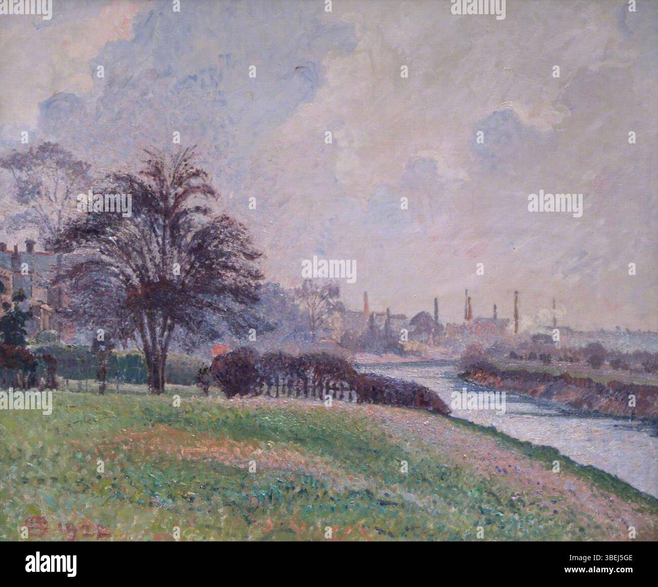 Pissarro, Lucien ; Chiswick Mall ; William Morris Gallery ; http ://www.artuk.org/artworks/chiswick-mall-135418 Banque D'Images