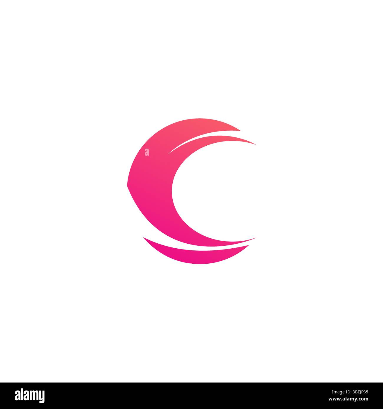 Lettre C logo abstrait Illustration de Vecteur