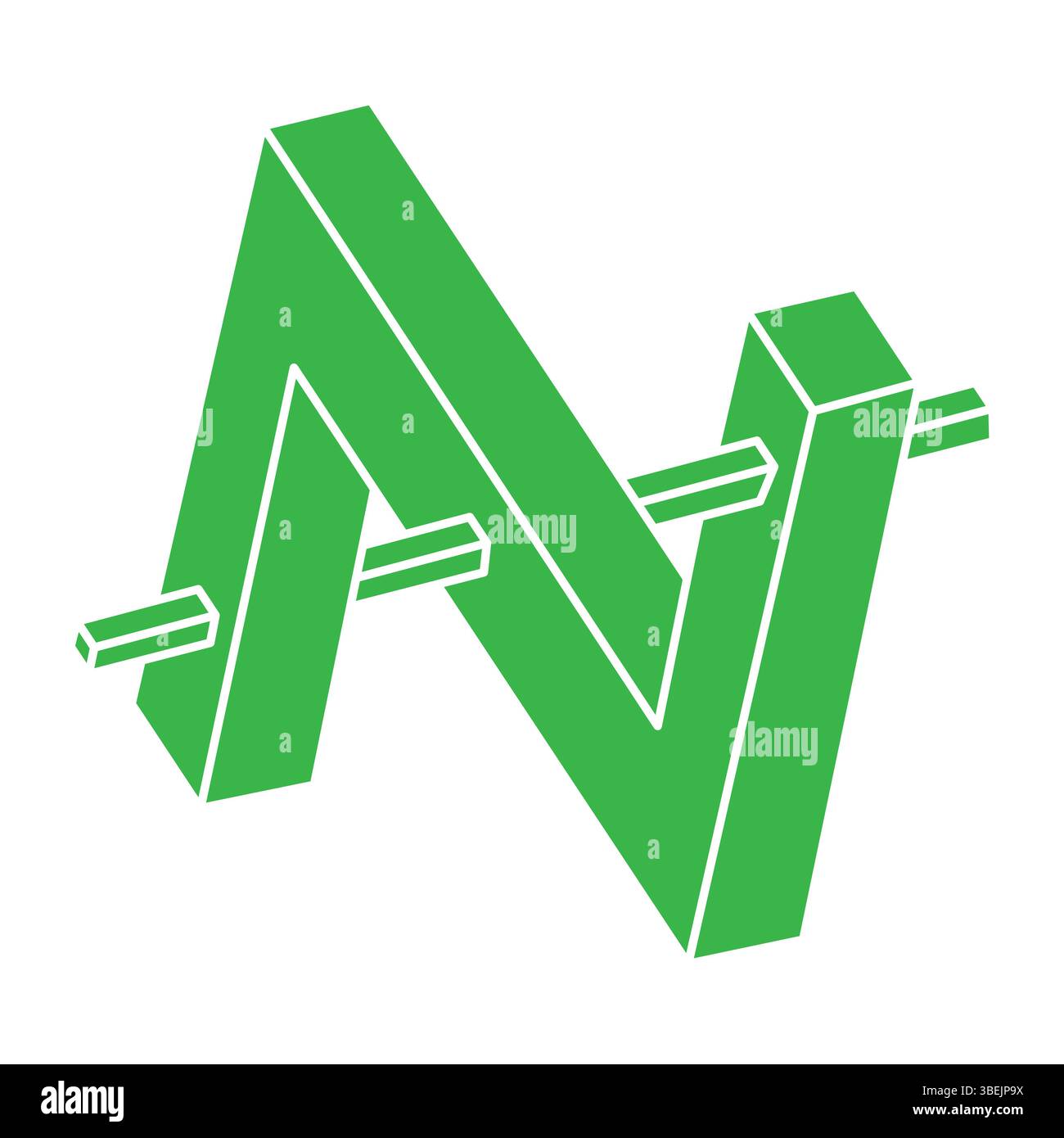 Formes d'illusion. objets de géométrie 3d. Figures d'illusion d'optique. Logo de géométrie sacrée. Illustration de Vecteur