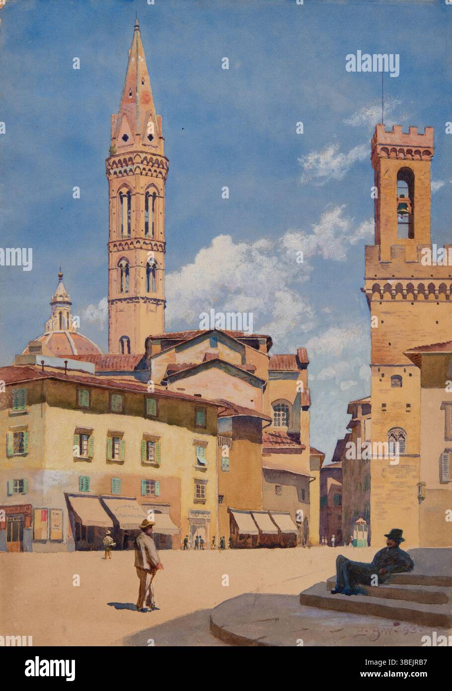 Cette aquarelle de 1893 de Harold Broadfield Warren, intitulée « The Badia », dépeint une scène de paysage sereine. L'œuvre fait partie de la collection commémorative Morton et Marie Bradley au Musée Eskenazi d'Art. Banque D'Images Cette aquarelle de 1893 de Harold Broadfield Warren, intitulée « The Badia », dépeint une scène de paysage sereine. L'œuvre fait partie de la collection commémorative Morton et Marie Bradley au Musée Eskenazi d'Art. Banque D'Images