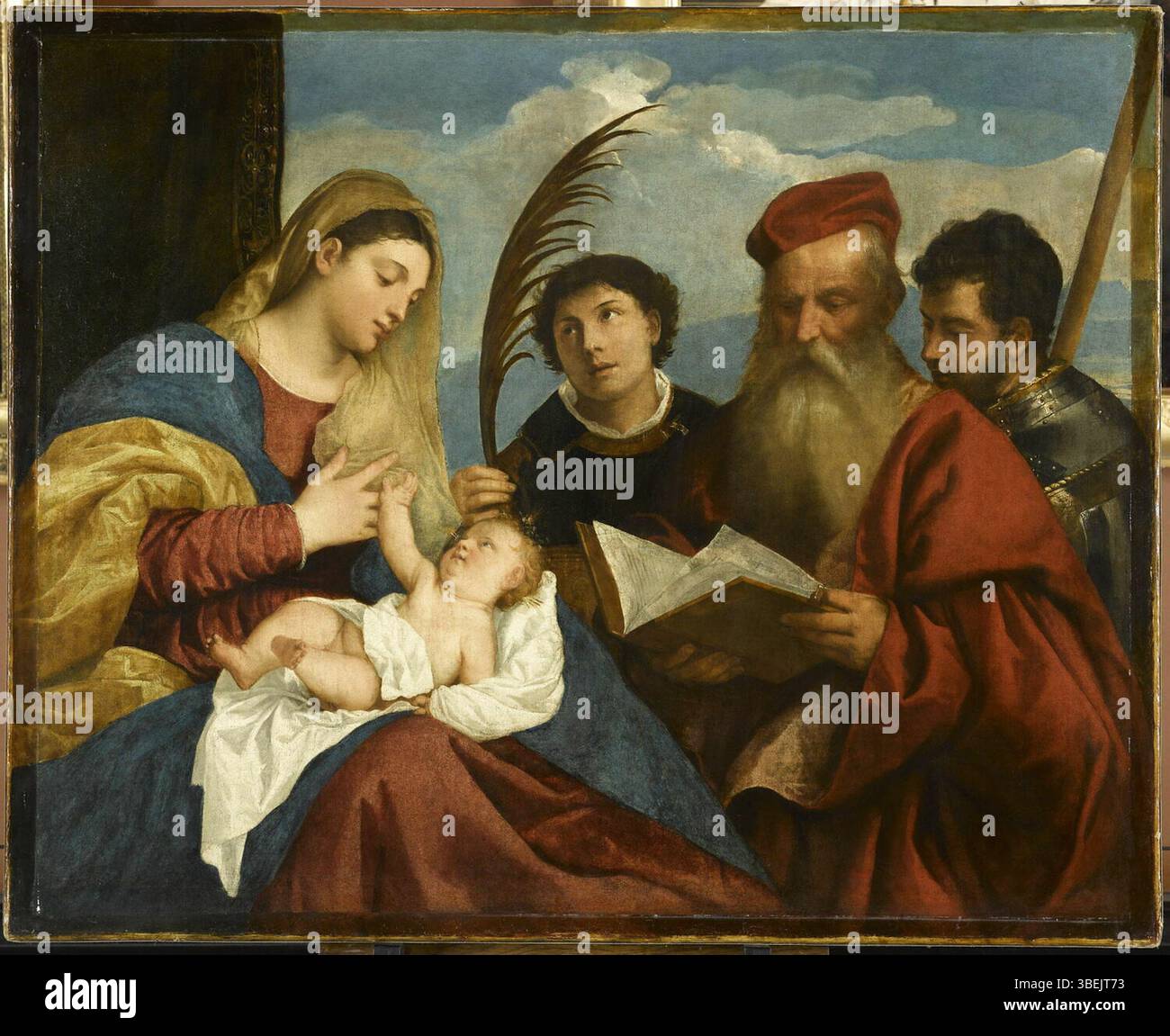 Titien (Tiziano Vecellio, dit Tiziano ou)Italie Vénétie Venise, Musée du Louvre, Département des peintures, INV 742 - https ://collections.louvre.fr/ark:/53355/cl010066783 - : - https ://collections.louvre.fr/CGU Banque D'Images