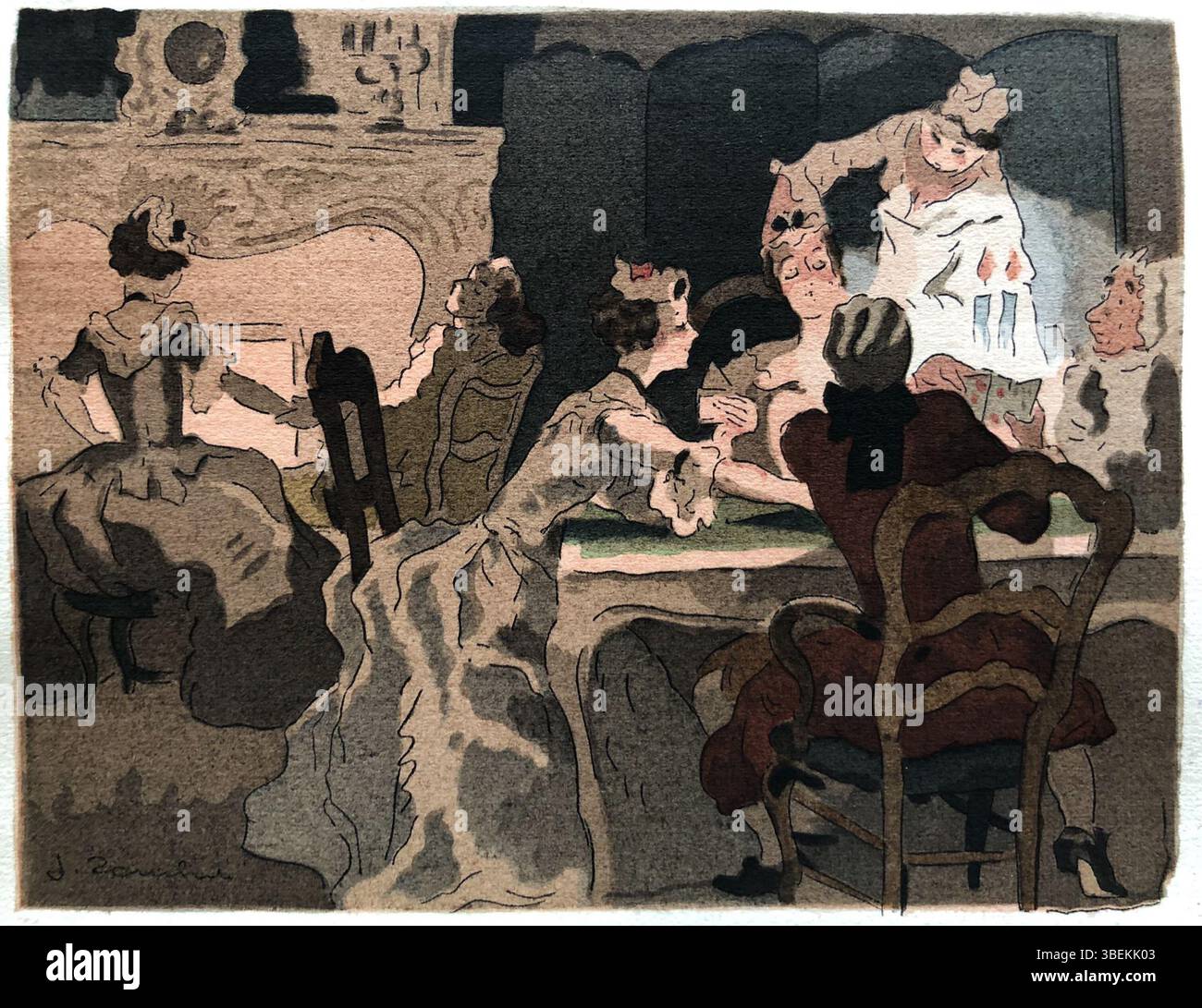 La quatrième édition des mémoires de Casanova, illustrée par Jacques Touchet, fait partie des célèbres mémoires de Casanova, détaillant ses aventures et ses relations au XVIIIe siècle. Cette édition illustrée améliore le récit avec des images éclatantes. Banque D'Images