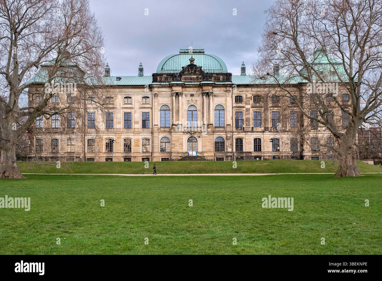 Le palais japonais est un bâtiment classé situé sur Palaisplatz, dans le quartier Neustadt de Dresde. Banque D'Images