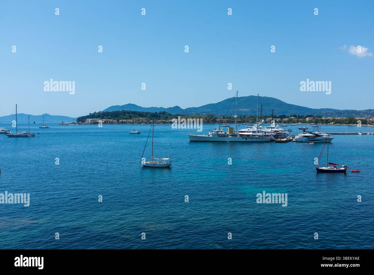La ville de Corfou, Corfou, Grèce Banque D'Images