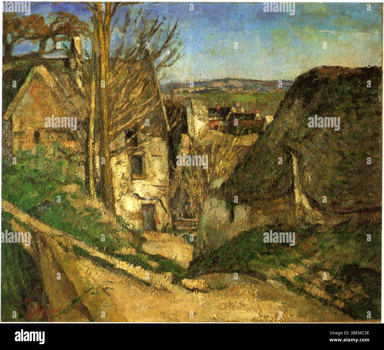 DAS Haus der Gehängten (la maison des pendus) est une peinture de Paul Cézanne, représentant une scène dramatique qui reflète son exploration de la lumière, de la forme et de l'intensité émotionnelle. Créé à la fin du XIXe siècle, il fait partie de son œuvre mature. Banque D'Images DAS Haus der Gehängten (la maison des pendus) est une peinture de Paul Cézanne, représentant une scène dramatique qui reflète son exploration de la lumière, de la forme et de l'intensité émotionnelle. Créé à la fin du XIXe siècle, il fait partie de son œuvre mature. Banque D'Images