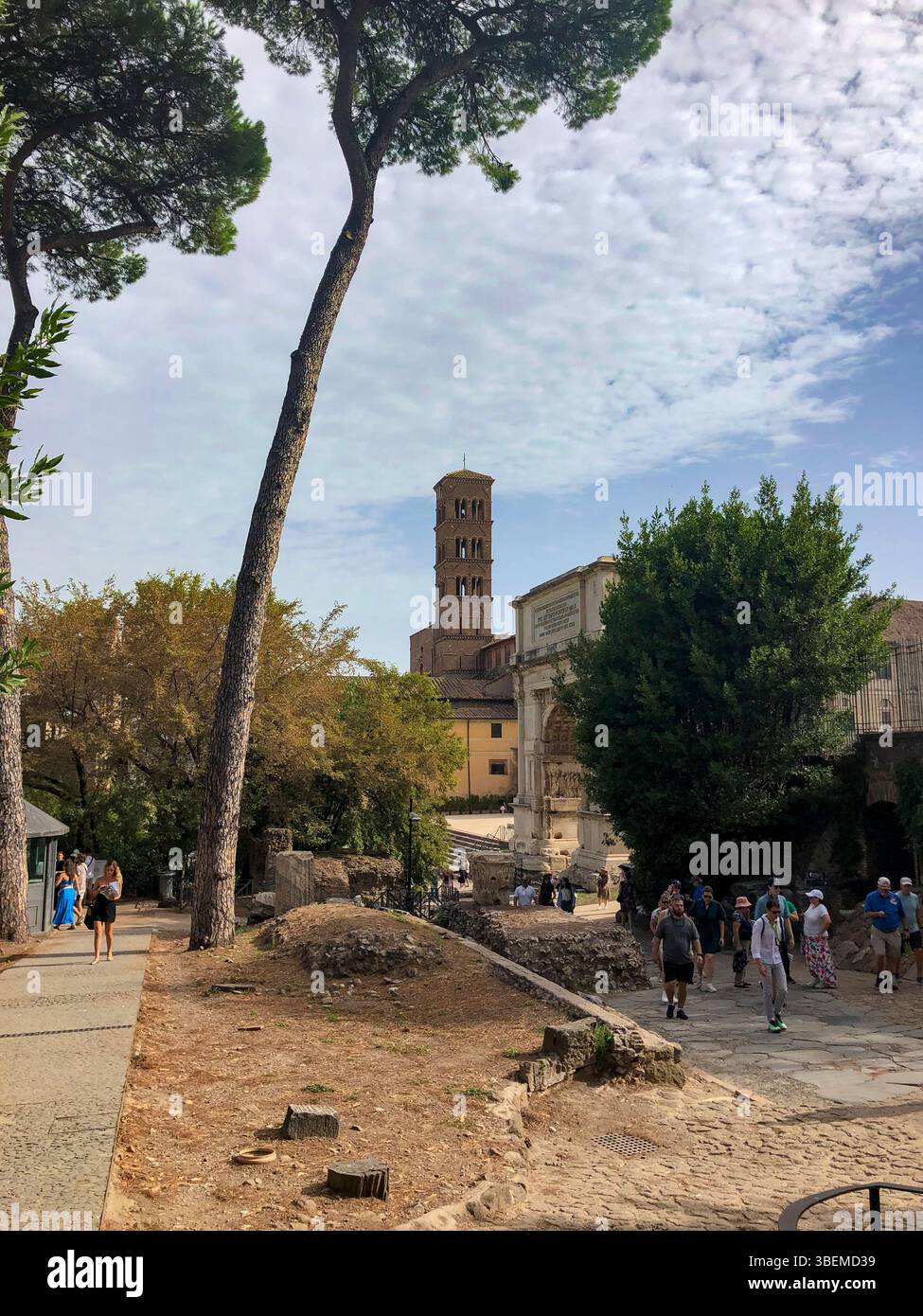 Le Forum romain de Rome, Italie Banque D'Images