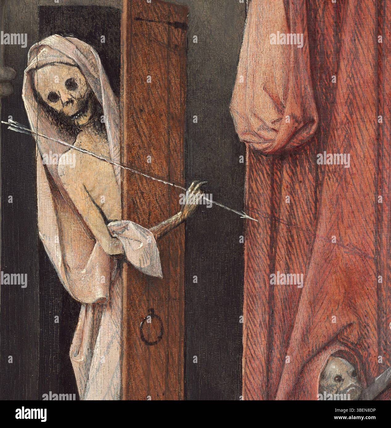 Peinture ; huile sur panneau ; total : 93 x 31 cm (36 5/8 x 12 3/16 po.) encadré : 105,9 x 43,5 x 5,4 cm (41 11/16 x 17 1/8 x 2 1/8 po) ; Banque D'Images