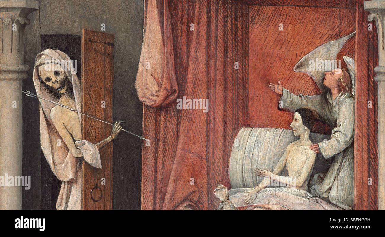 Peinture ; huile sur panneau ; total : 93 x 31 cm (36 5/8 x 12 3/16 po.) encadré : 105,9 x 43,5 x 5,4 cm (41 11/16 x 17 1/8 x 2 1/8 po) ; Banque D'Images