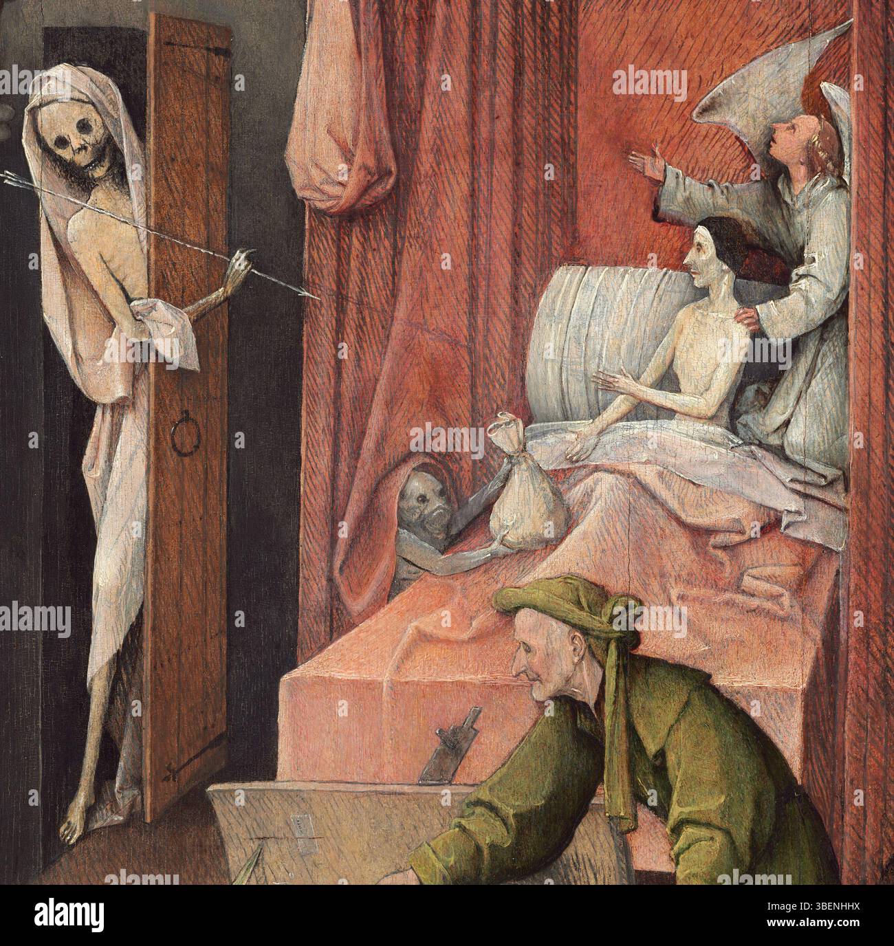 Peinture ; huile sur panneau ; total : 93 x 31 cm (36 5/8 x 12 3/16 po.) encadré : 105,9 x 43,5 x 5,4 cm (41 11/16 x 17 1/8 x 2 1/8 po) ; Banque D'Images