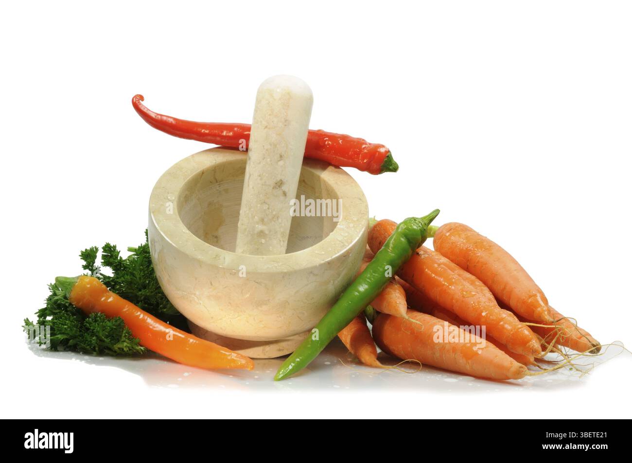 Pilon et mortier (pistillum et mortarium) Banque D'Images