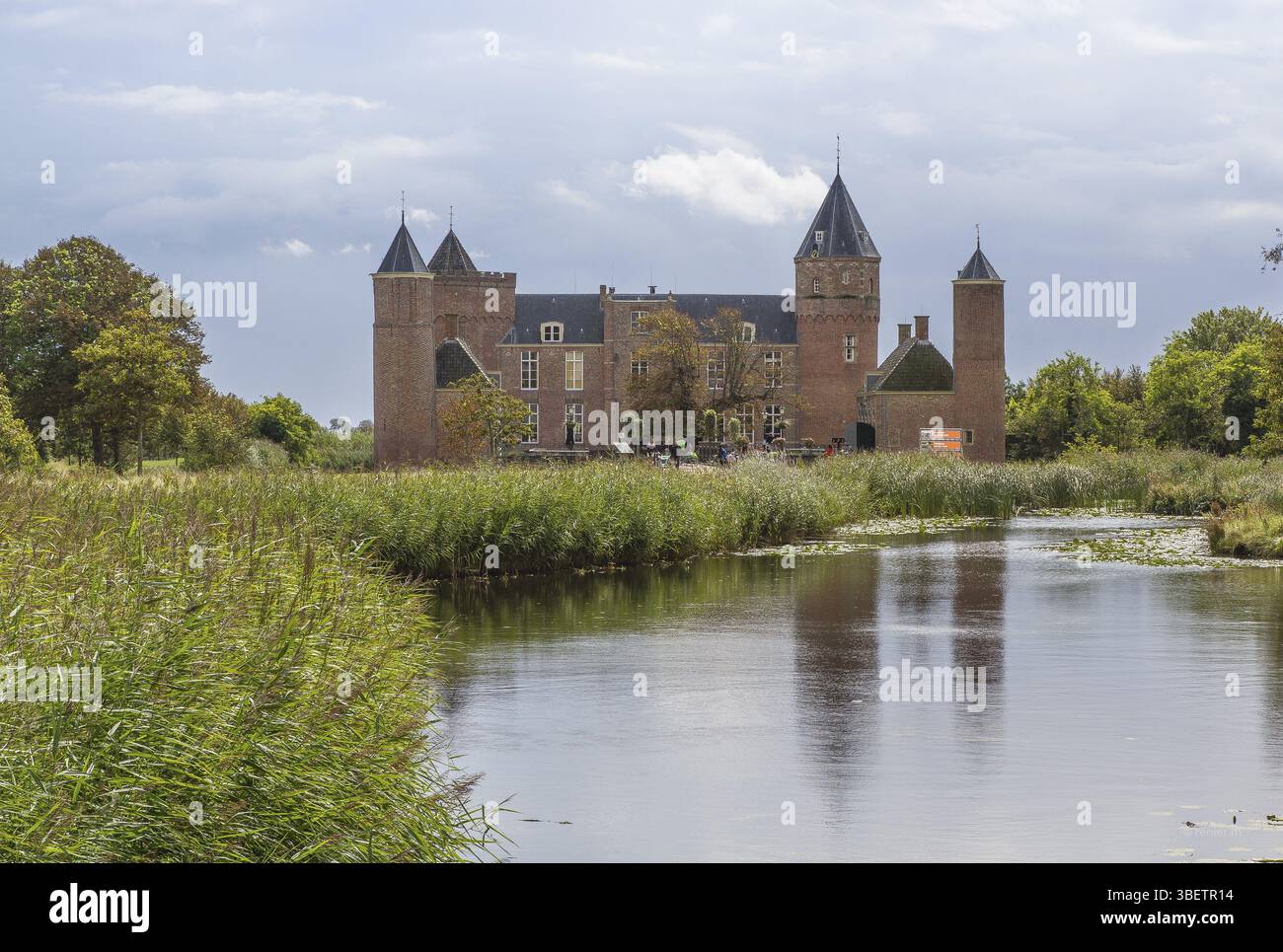 Westhove douves château NL Banque D'Images