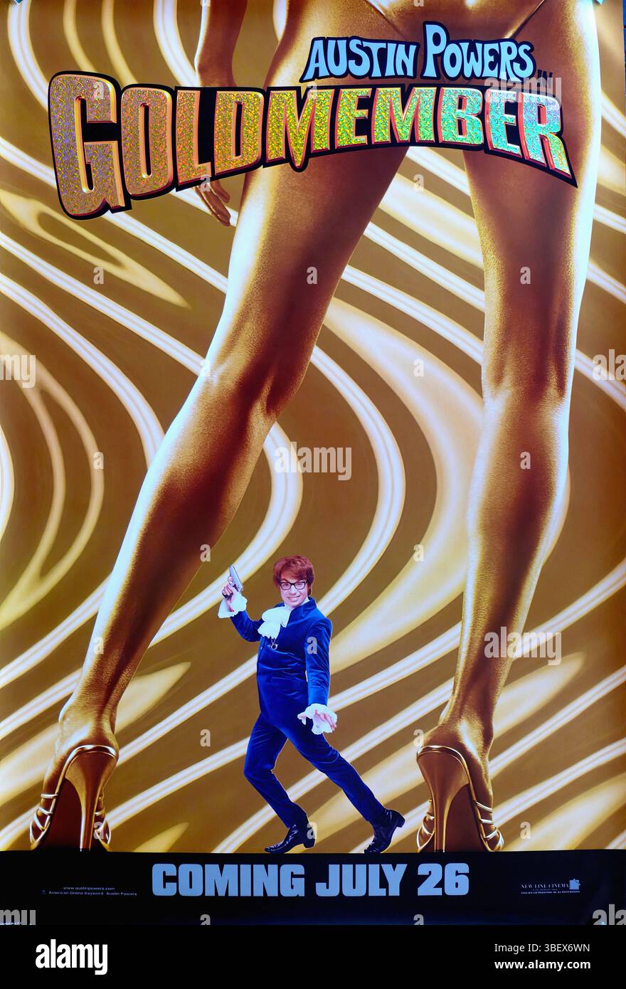 AUSTIN POWERS DANS GOLDMEMBER - affiche de film originale Banque D'Images