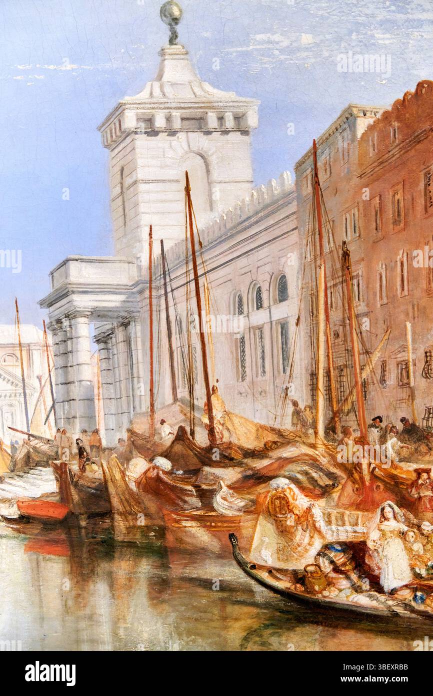 The Dogana and San Giorgio Maggiore, Venise (gros plan), 1834, Joseph M. W. Turner (Londres, 1775-185T), exposition Proust et les Arts, Thyssen-Bornem Banque D'Images