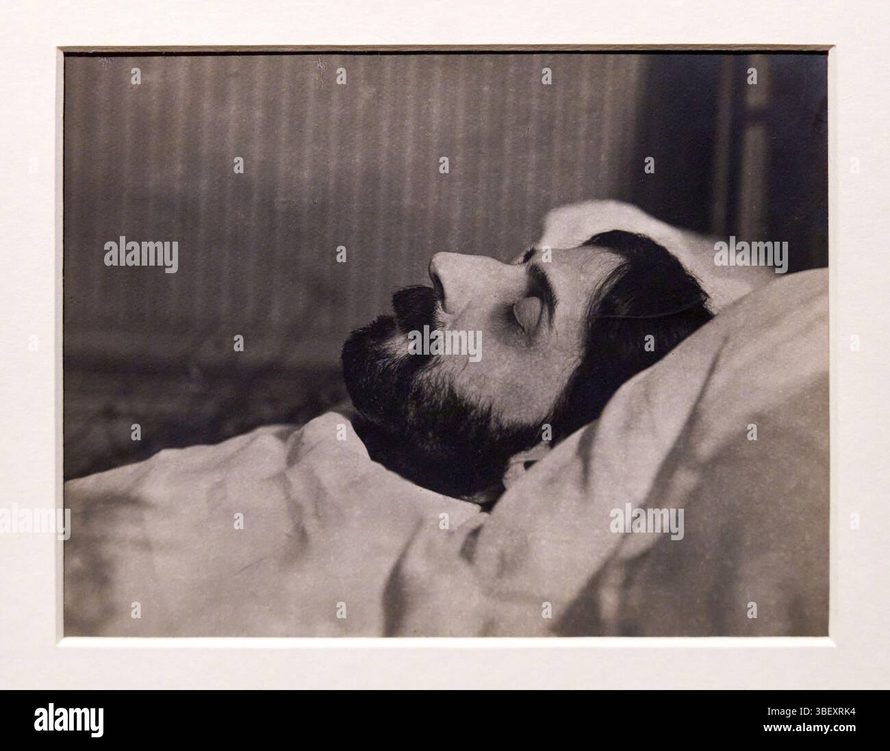 Marcel Proust sur son lit de mort, 1922, gélatine argentée, Emmanuel Sougez (Burdeos, 188g-París, 1972), exposition Proust et les Arts, Thyssen-Bornemisza N Banque D'Images