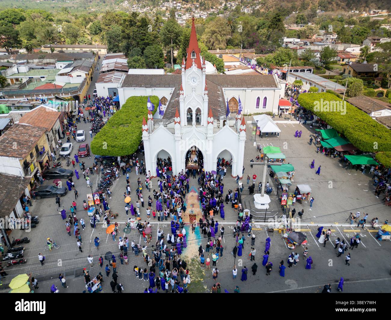 Célébrations de la semaine Sainte à Antigua, Guatemala Banque D'Images