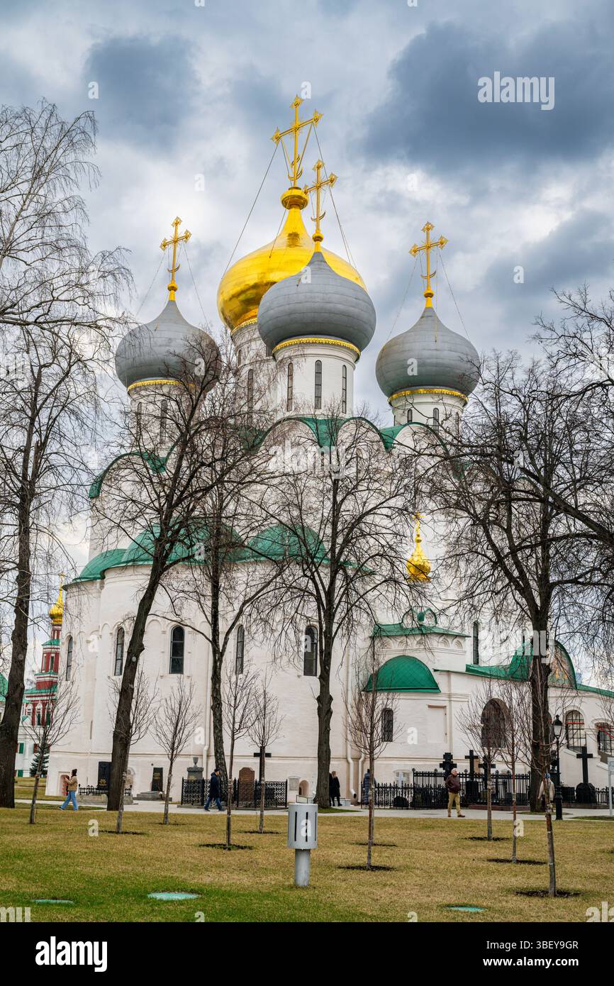 Site du patrimoine de l'UNESCO couvent Novodevichy, Moscou, Russie Banque D'Images