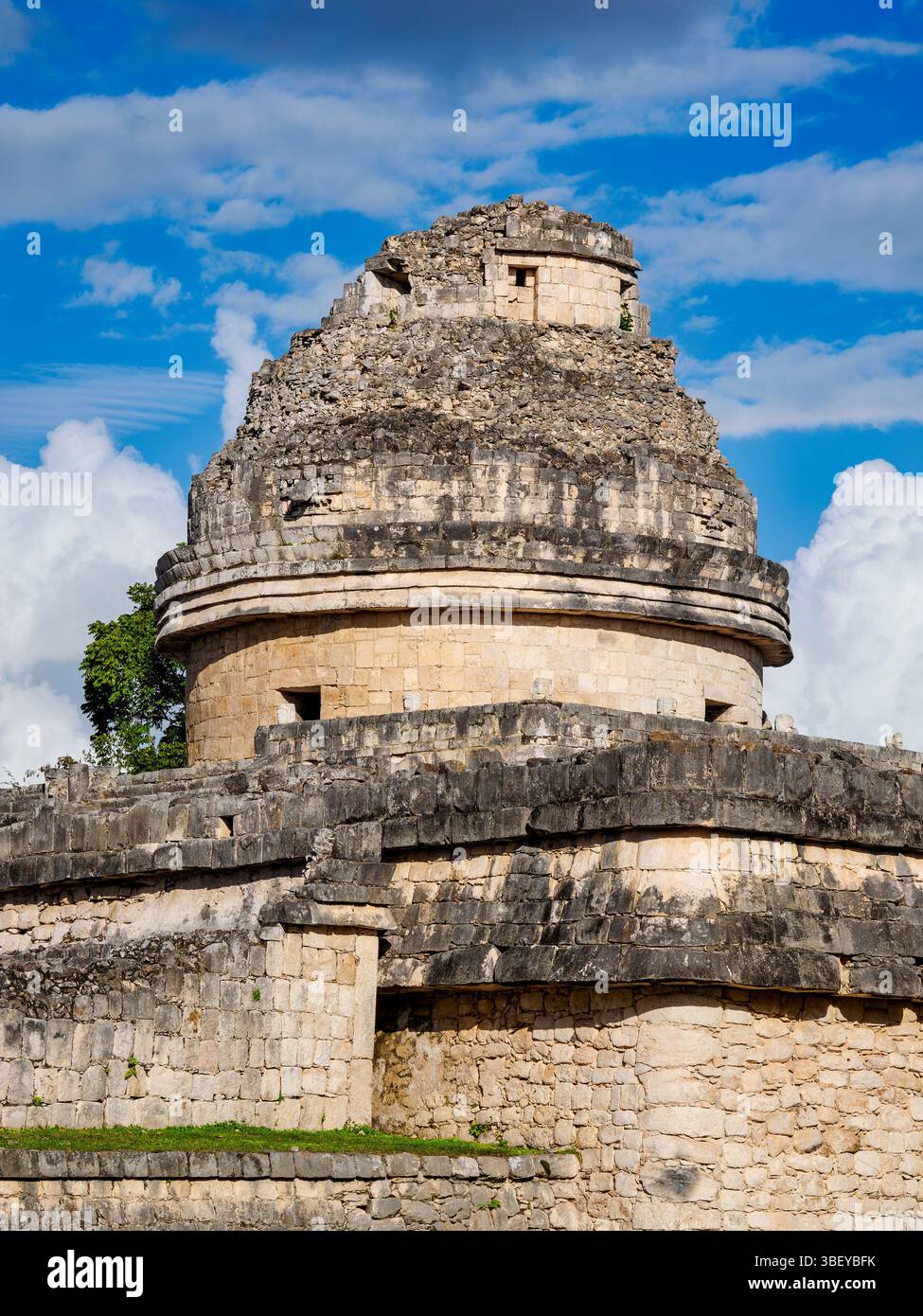 Observatoire El Caracol, Chichen Itza, État du Yucatan, Mexique Banque D'Images