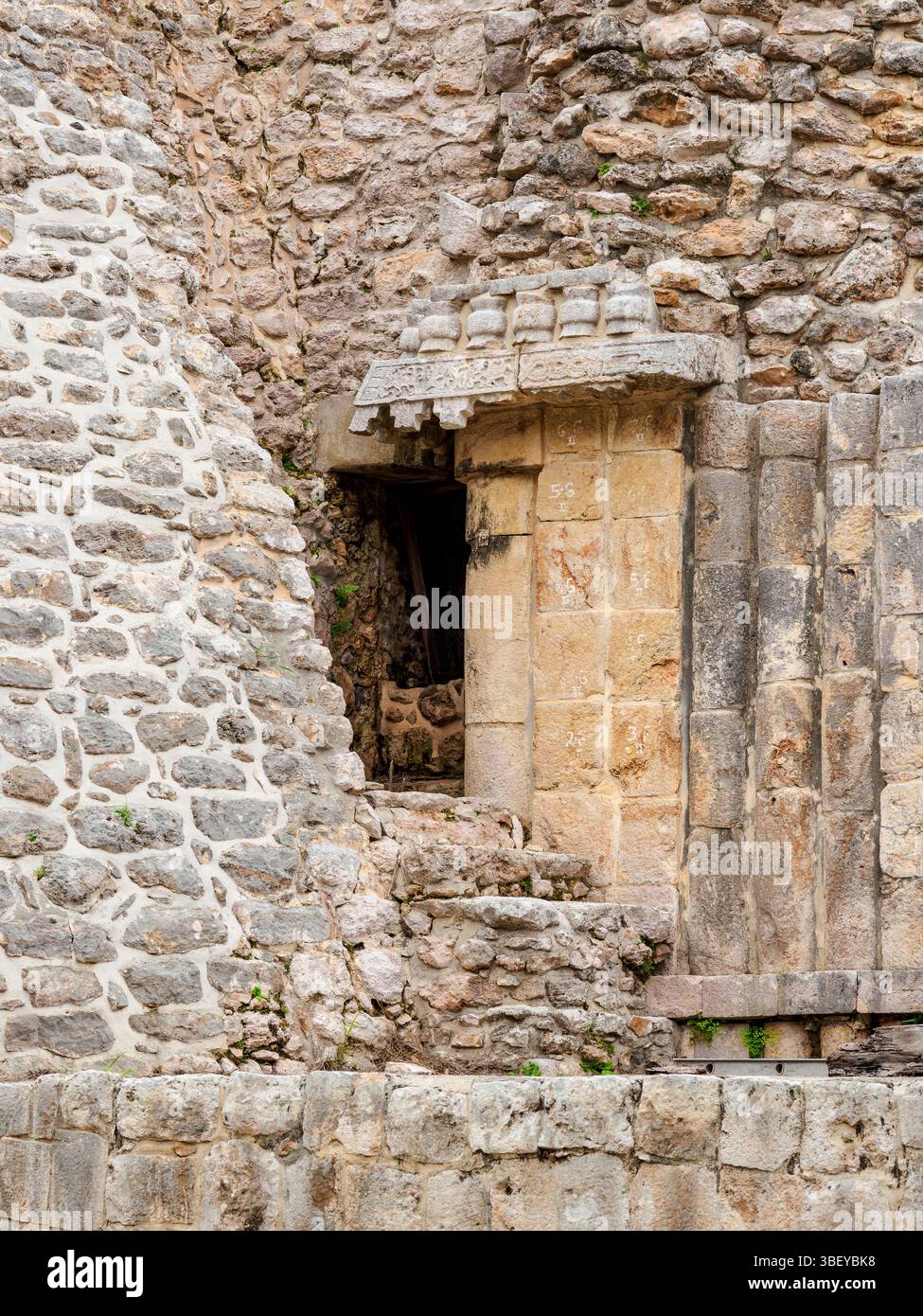 Architecture d'Uxmal, État du Yucatan, Mexique Banque D'Images