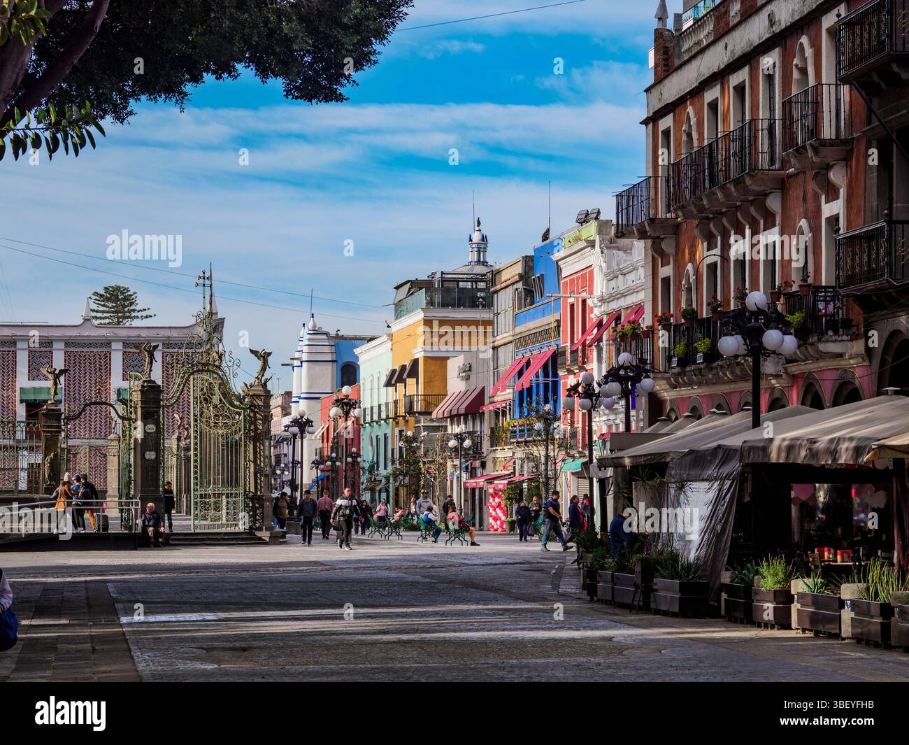 Zocalo main Square, ville de Puebla, État de Puebla, Mexique Banque D'Images