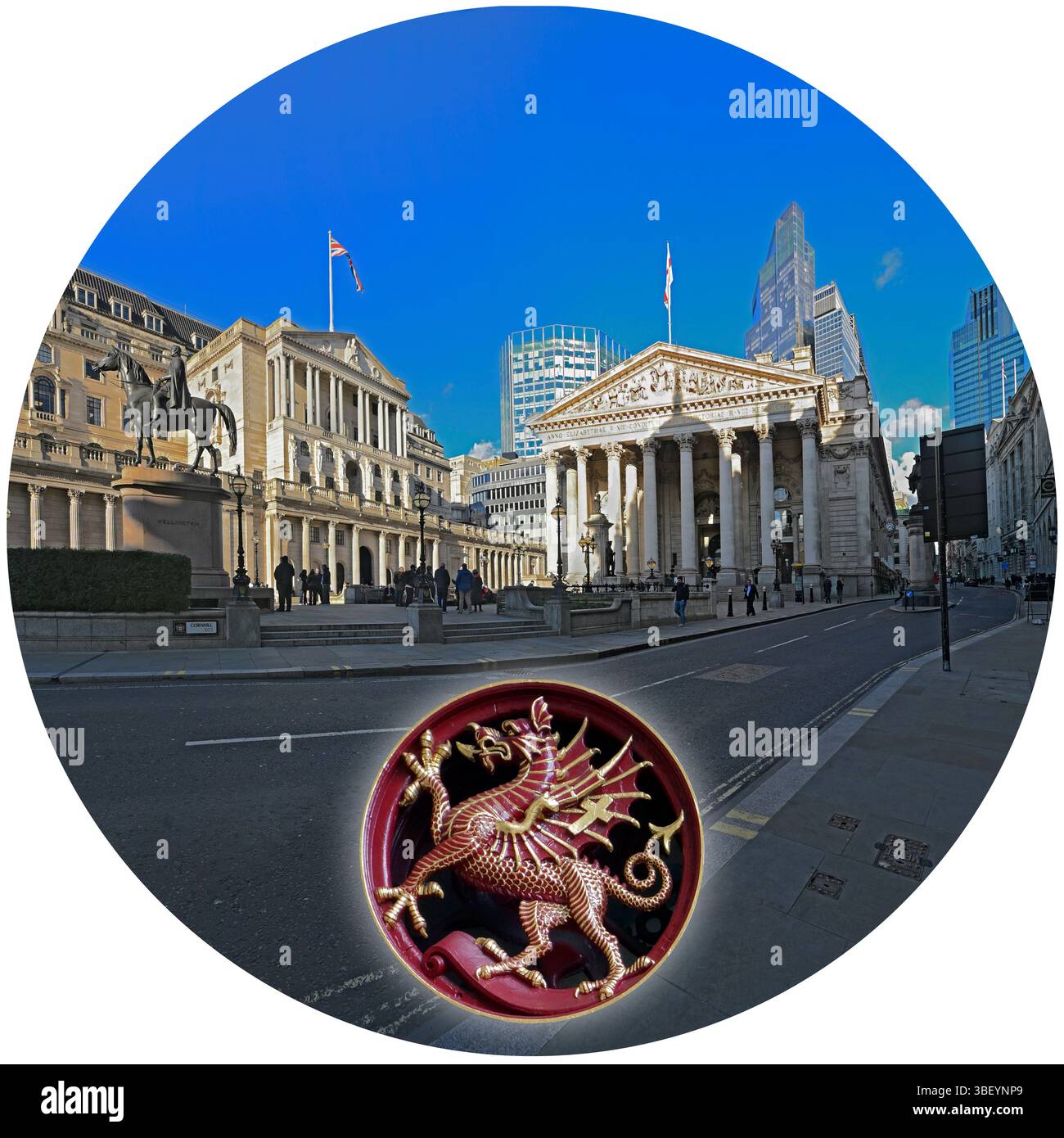 Banque d'Angleterre, Londres, Royaume-Uni Banque D'Images