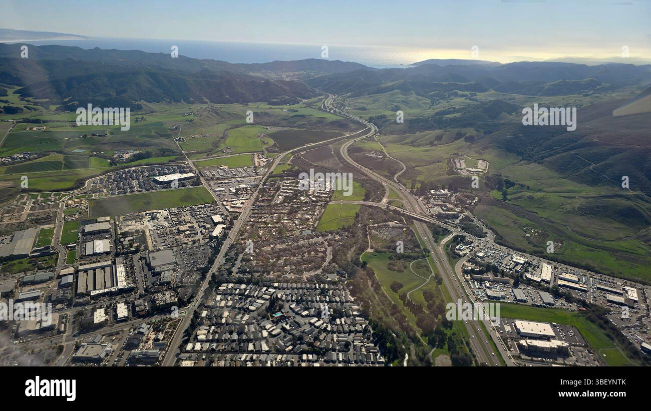 Vue aérienne du sud de la Californie, États-Unis d'Amérique Banque D'Images