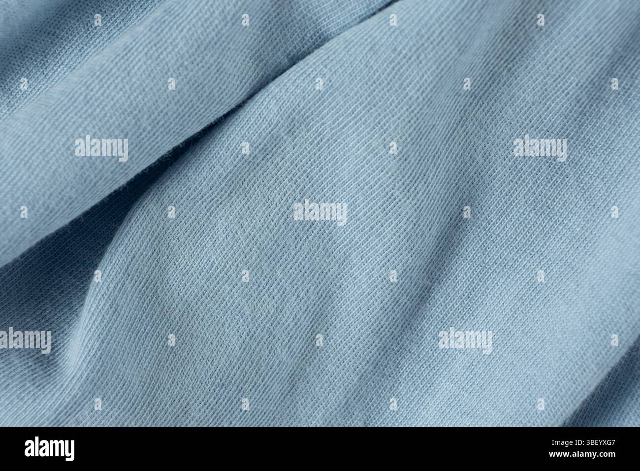 Macro texture d'un tissu composé de 100% de coton Banque D'Images