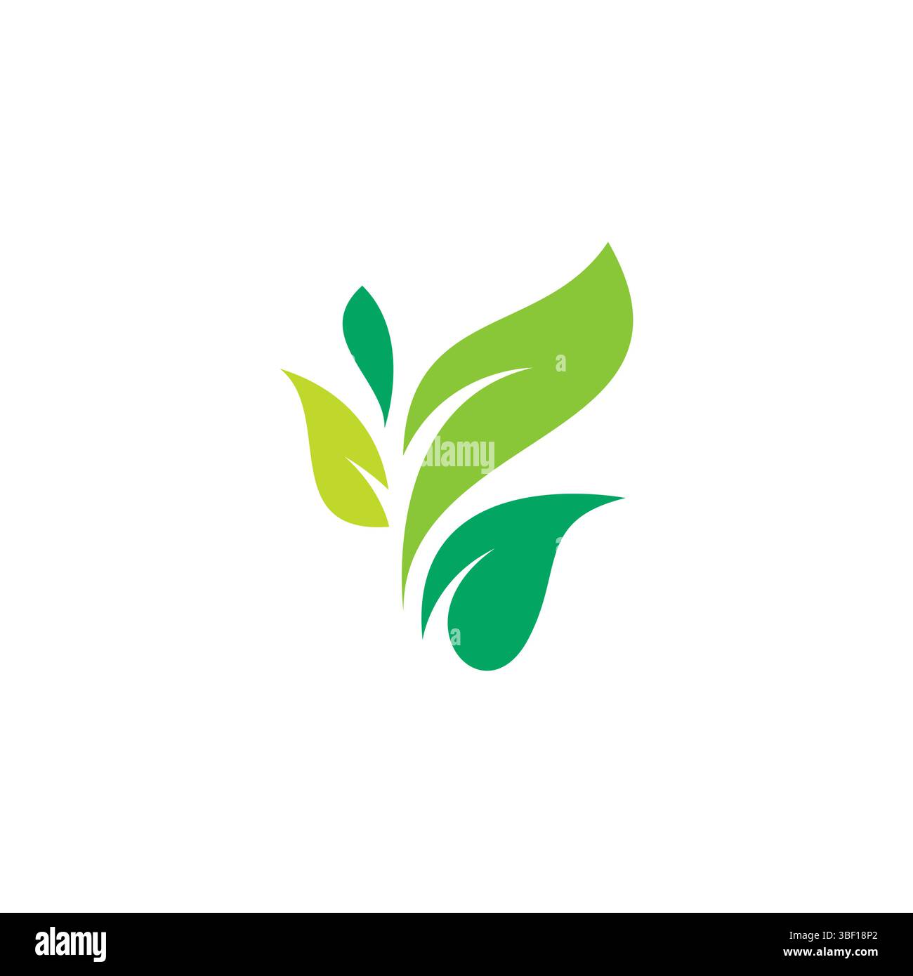 Illustration vectorielle du logo de la feuille de nature. Conception d'icône de feuilles Illustration de Vecteur