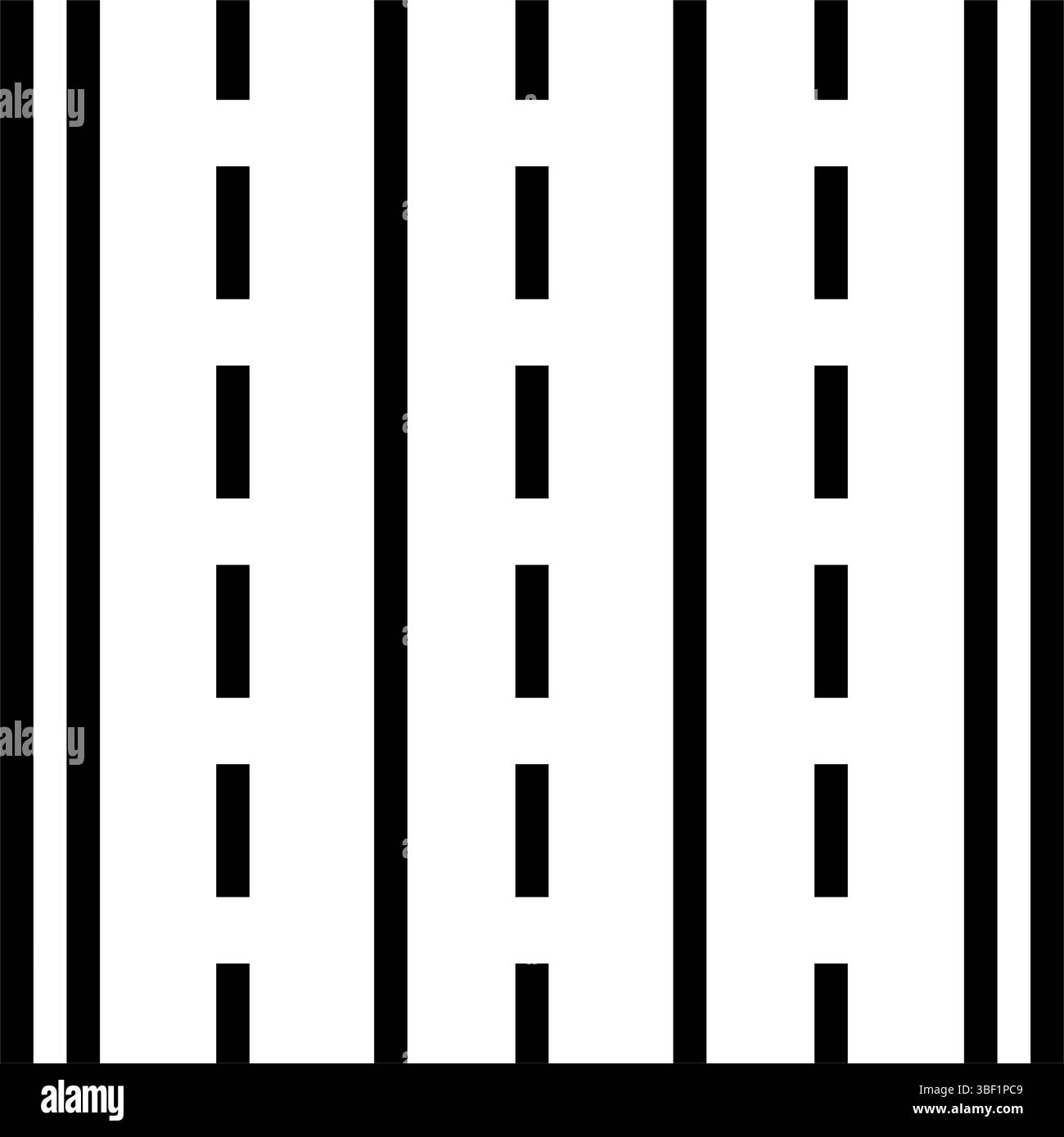 illustration vectorielle d'icône de ligne d'autoroute de marquage routier Illustration de Vecteur
