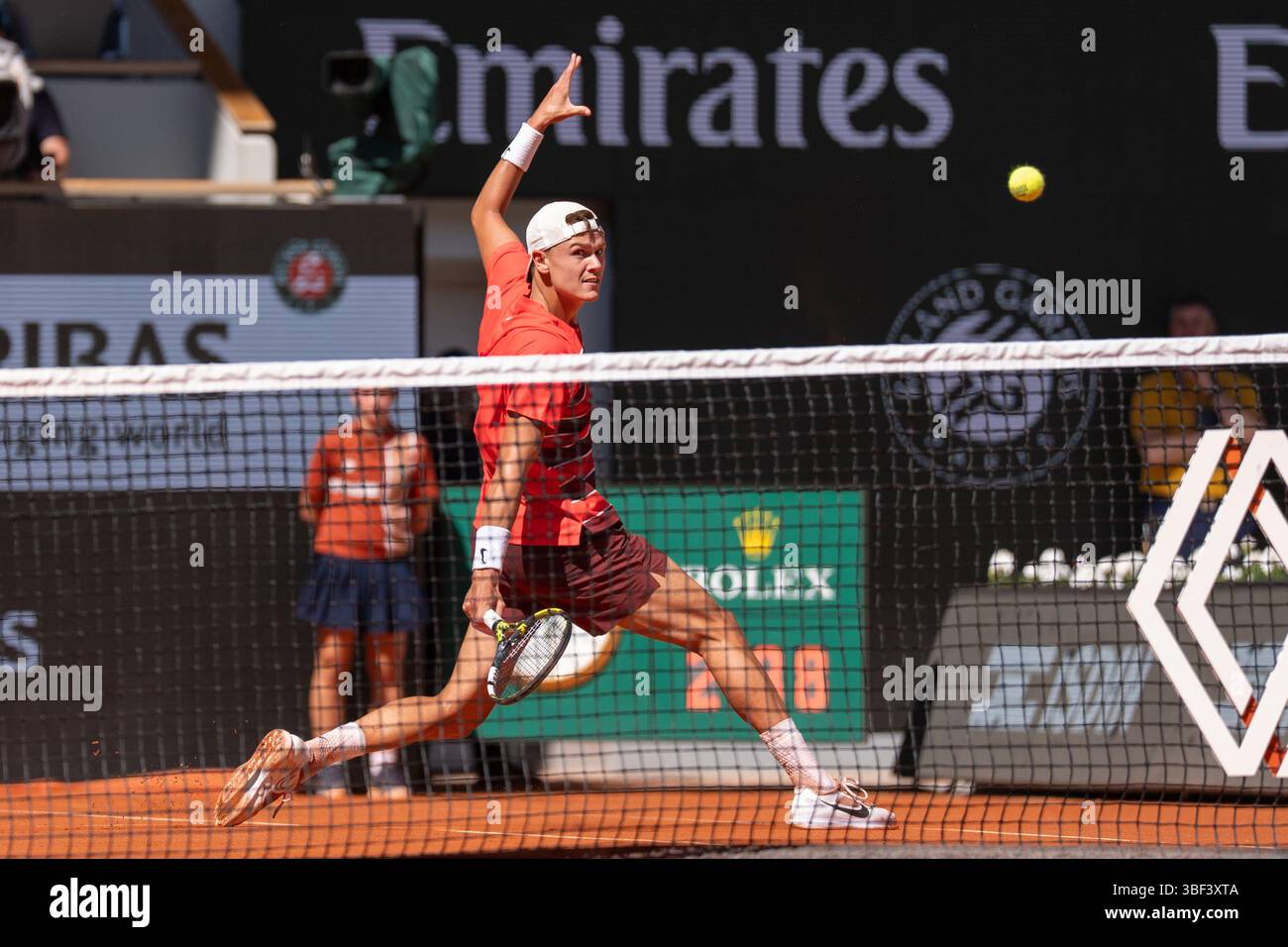 Paris, France. 30 mai 2025. PARIS, FRANCE - MAI 30 : Holger Rune de Danemark lors de l'Open de France à Roland Garros le 30 mai 2025 à Paris, France. (Photo de Marleen Fouchier/Orange Pictures) crédit : Orange pics BV/Alamy Live News Banque D'Images