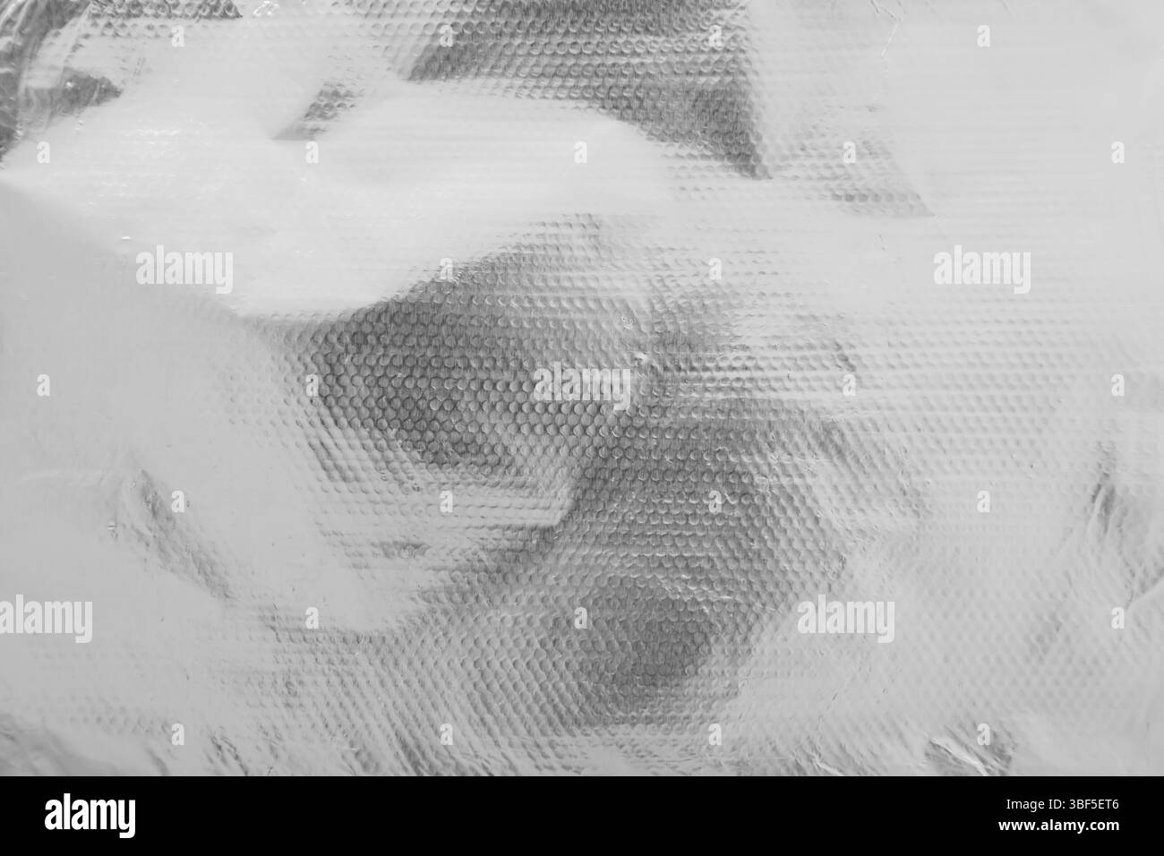 Feuille d'aluminium froissée comme arrière-plan, vue de dessus Banque D'Images