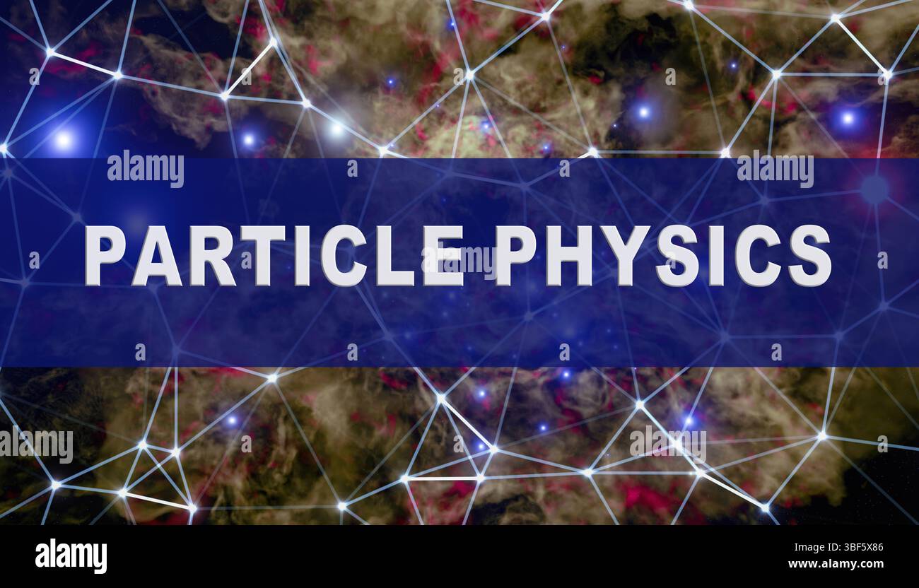 Physique des particules. Examine les particules fondamentales de l'univers et leurs interactions, y compris les découvertes liées au modèle standard. Banque D'Images