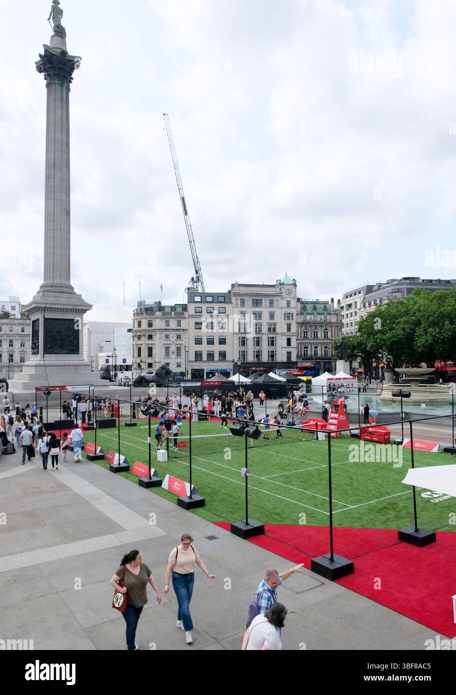 Trafalgar Square, Londres, Royaume-Uni. 31 mai 2025. The HSBC Championships at Queen's Club Event à Trafalgar Square., Credit : Matthew Chattle/Alamy Live News Banque D'Images