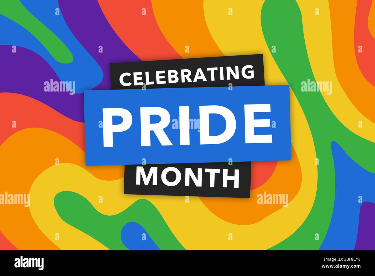 Le mois de la fierté gay en juin.Drapeau arc-en-ciel multicolore LGBTQ.Couleur originale symbole de l'arrière-plan du concept de fierté gay, affiche haute résolution Banque D'Images