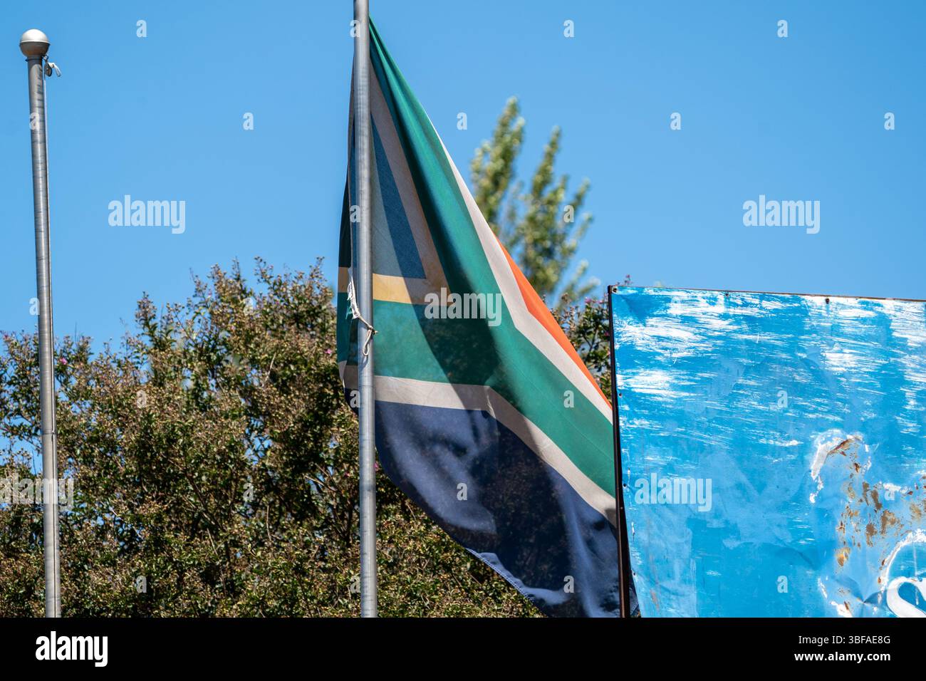 Drapeau sud-africain Banque D'Images