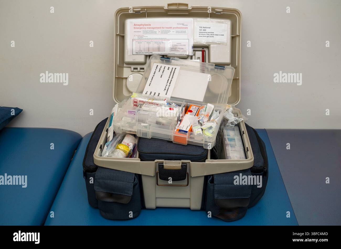 Sac de médecins, kit médical de visite à domicile, soins de santé communautaires, médecine générale, Australie Banque D'Images