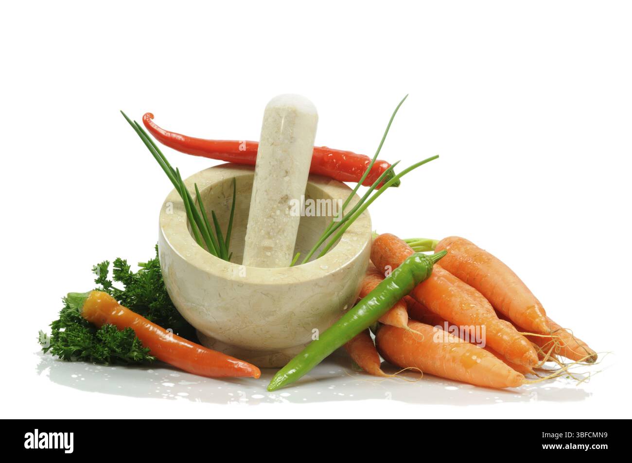 Pilon et mortier (pistillum et mortarium) Banque D'Images