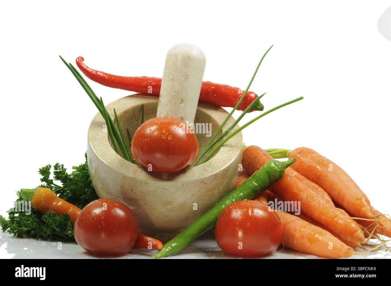 Pilon et mortier (pistillum et mortarium) Banque D'Images