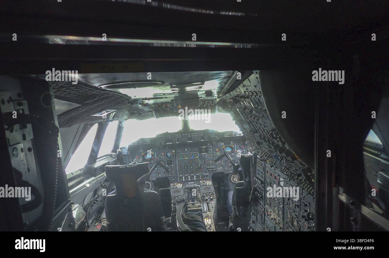 Le Cockpit du Concorde Banque D'Images