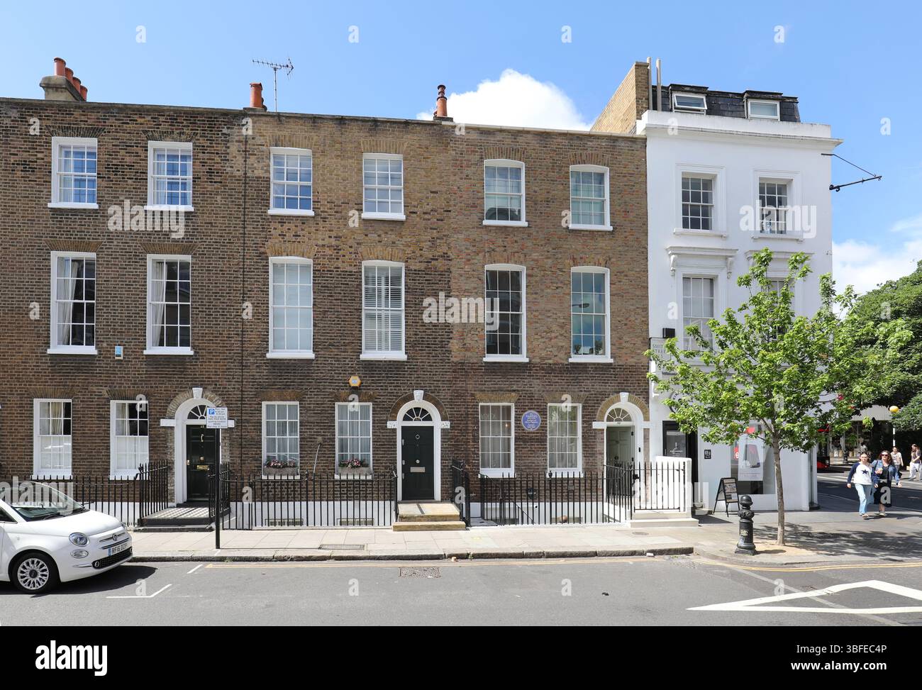 No 50 Smith Street, Chelsea, Londres, Royaume-Uni. Accueil de P l travers, auteur de Mary Poppins Stories - célèbre adapté au cinéma par Disney. Banque D'Images