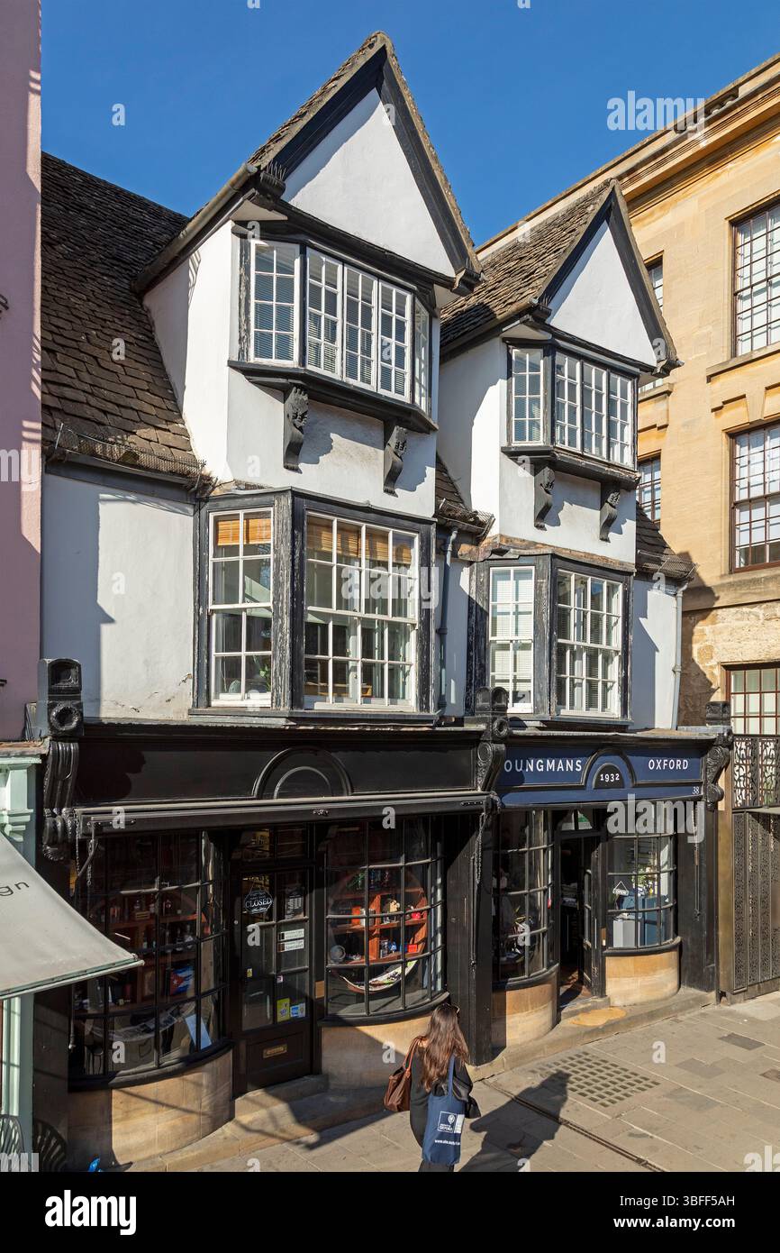 Altes Fachwerkhaus, High Street, Oxford, Angleterre, Großbritannien Banque D'Images