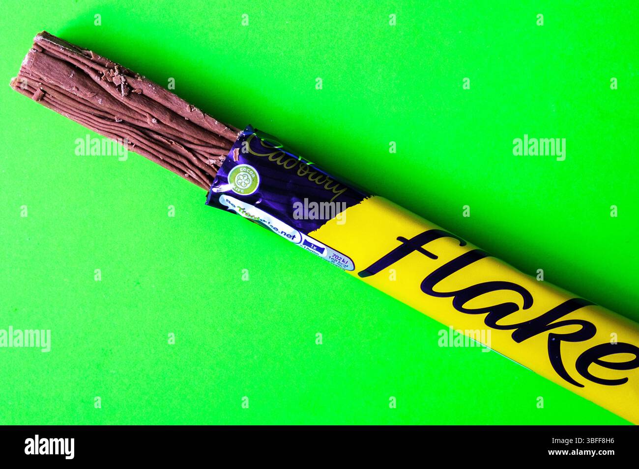 Londres Royaume-Uni, 01 juin 2025, original Cadbury Flake Milk Chocolate Bar Banque D'Images