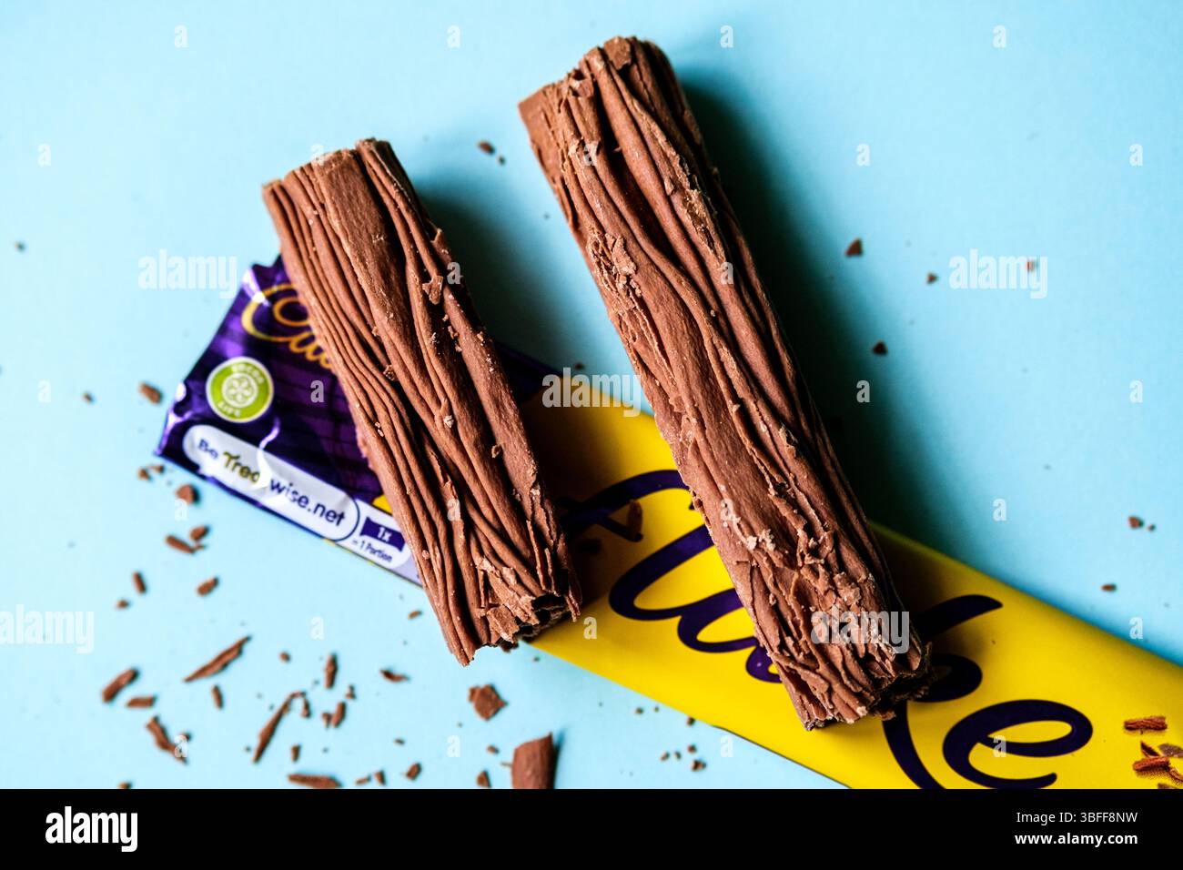 Londres Royaume-Uni, 01 juin 2025, original Cadbury Flake Milk Chocolate Bar Banque D'Images