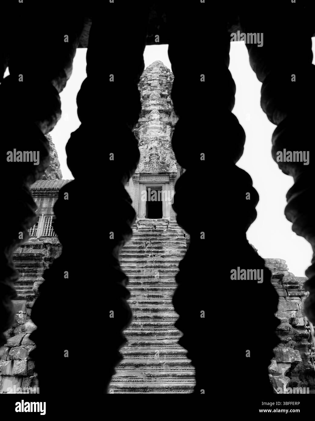 À l'intérieur de Angkor Wat, au Cambodge Banque D'Images